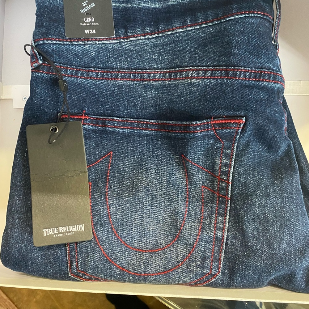 True Religion Geno SN Slim Jeans 34x32 - Picture 9 of 13